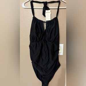 Maternity Black One-Piece Swimsuit
